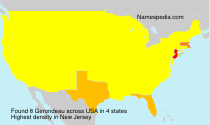 Surname Gerondeau in USA Surname Gerondeau in USA