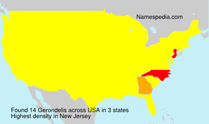 Surname Gerondelis in USA Surname Gerondelis in USA