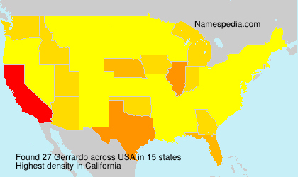 Surname Gerrardo in USA Surname Gerrardo in USA