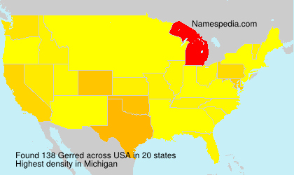 Surname Gerred in USA Surname Gerred in USA