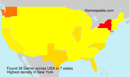 Surname Gerrer in USA Surname Gerrer in USA