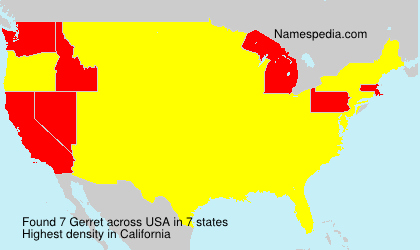 Surname Gerret in USA Surname Gerret in USA