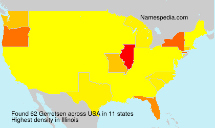 Surname Gerretsen in USA Surname Gerretsen in USA