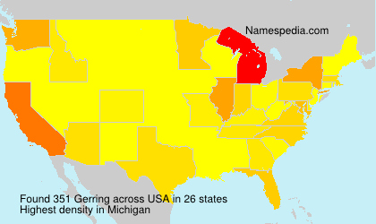 Surname Gerring in USA Surname Gerring in USA
