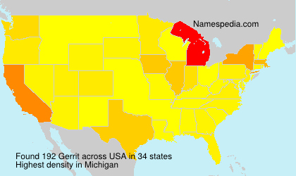 Surname Gerrit in USA Surname Gerrit in USA