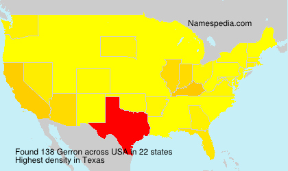 Surname Gerron in USA Surname Gerron in USA