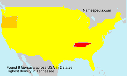 Surname Gersava in USA Surname Gersava in USA