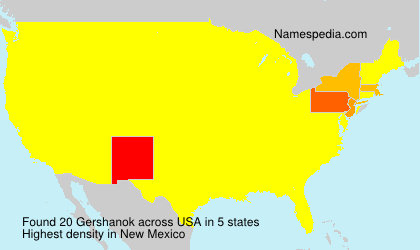 Surname Gershanok in USA Surname Gershanok in USA