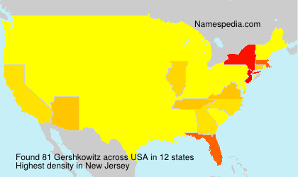 Surname Gershkowitz in USA Surname Gershkowitz in USA