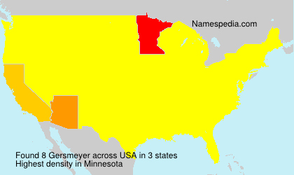 Surname Gersmeyer in USA Surname Gersmeyer in USA