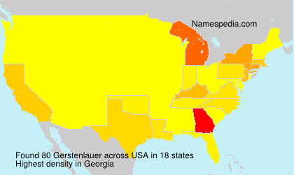Surname Gerstenlauer in USA Surname Gerstenlauer in USA