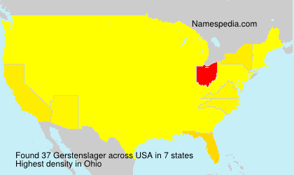 Surname Gerstenslager in USA Surname Gerstenslager in USA