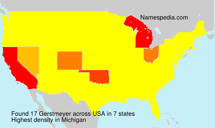 Surname Gerstmeyer in USA Surname Gerstmeyer in USA