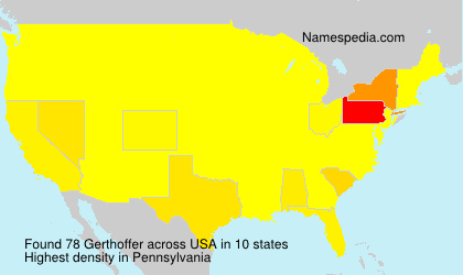 Surname Gerthoffer in USA Surname Gerthoffer in USA
