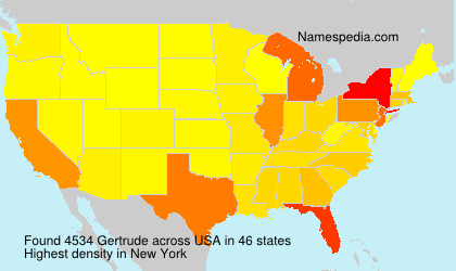 Surname Gertrude in USA