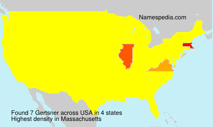 Surname Gertsner in USA Surname Gertsner in USA
