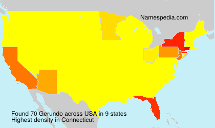 Surname Gerundo in USA Surname Gerundo in USA