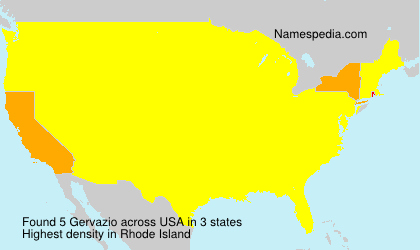 Surname Gervazio in USA Surname Gervazio in USA