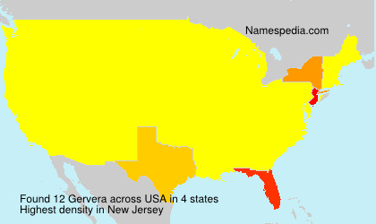 Surname Gervera in USA Surname Gervera in USA