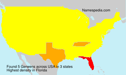 Surname Gerwens in USA Surname Gerwens in USA