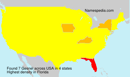 Surname Gesnel in USA Surname Gesnel in USA