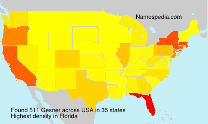 Surname Gesner in USA Surname Gesner in USA