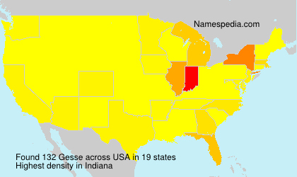 Surname Gesse in USA Surname Gesse in USA