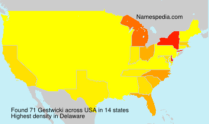 Surname Gestwicki in USA Surname Gestwicki in USA