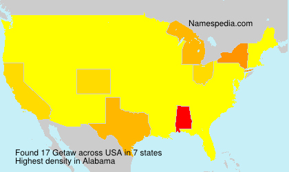 Surname Getaw in USA Surname Getaw in USA