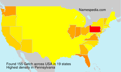 Surname Getch in USA Surname Getch in USA