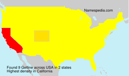 Surname Getline in USA