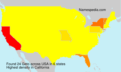 Surname Geto in USA Surname Geto in USA
