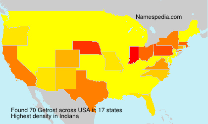 Surname Getrost in USA Surname Getrost in USA