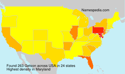 Surname Getson in USA Surname Getson in USA
