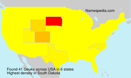 Surname Geuke in USA Surname Geuke in USA