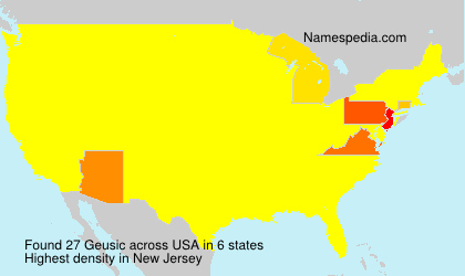 Surname Geusic in USA Surname Geusic in USA