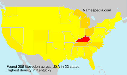 Surname Gevedon in USA Surname Gevedon in USA