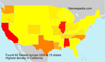 Surname Gewalt in USA Surname Gewalt in USA