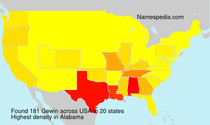 Surname Gewin in USA Surname Gewin in USA