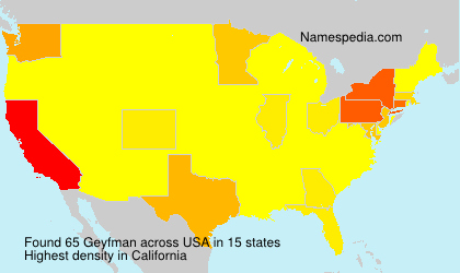 Surname Geyfman in USA Surname Geyfman in USA