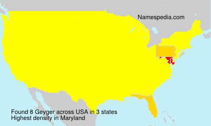 Surname Geyger in USA Surname Geyger in USA