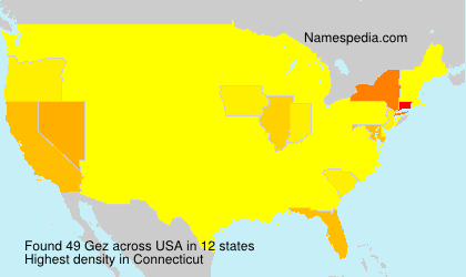 Surname Gez in USA Surname Gez in USA