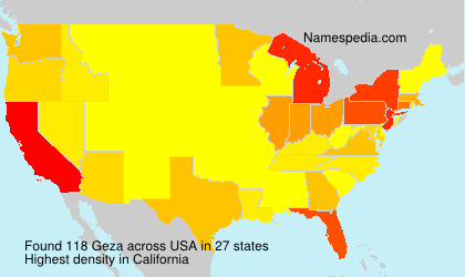 Surname Geza in USA Surname Geza in USA