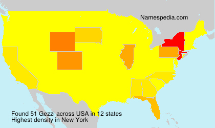 Surname Gezzi in USA Surname Gezzi in USA