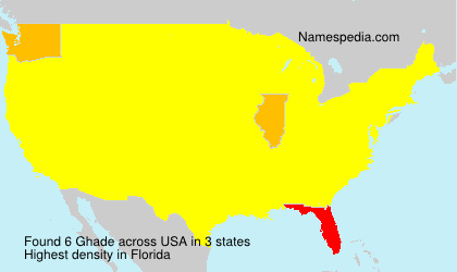Surname Ghade in USA Surname Ghade in USA