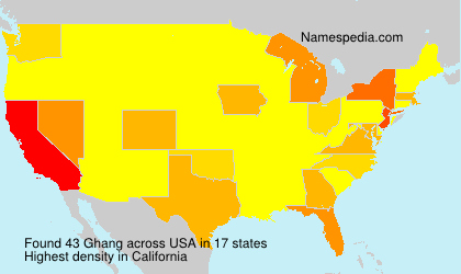 Surname Ghang in USA Surname Ghang in USA