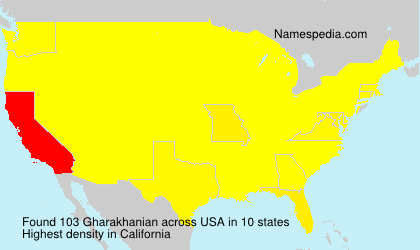 Surname Gharakhanian in USA Surname Gharakhanian in USA