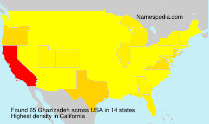 Surname Ghazizadeh in USA Surname Ghazizadeh in USA