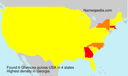 Surname Ghencea in USA Surname Ghencea in USA