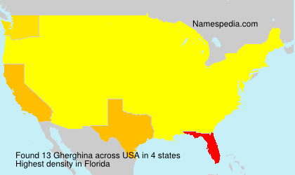 Surname Gherghina in USA Surname Gherghina in USA